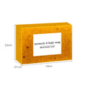 Turmeric cleansing mousse facial cleaning pad set with 30 reusable pads and ginger soap