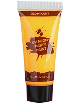 25ml plastic squeeze tube of neon face and body paint in a choice of six colours