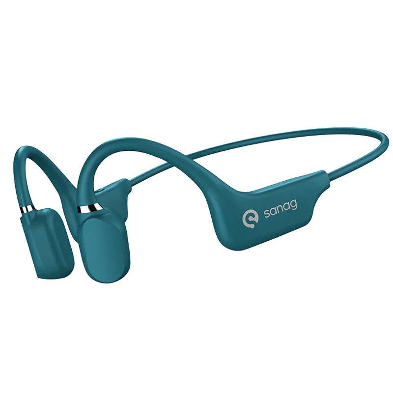 Bone conduction Bluetooth headphones with neckband in various colours for sports and running