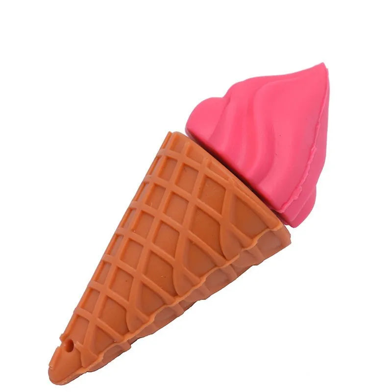 Cute mini ice cream shaped USB flash drive in pink colours