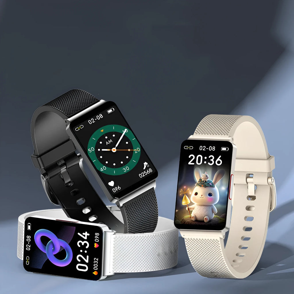 EP08 blood glucose smart bracelet with touch screen display on wrist