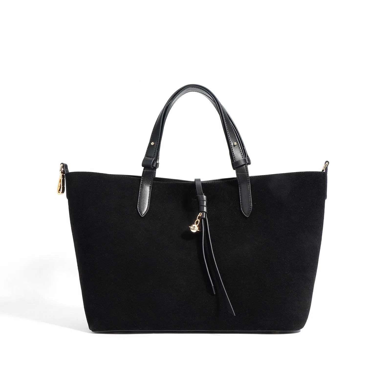 Autumn and winter Maillard-style retro tote bag in olive green with bucket shape, cotton lining, and document pocket