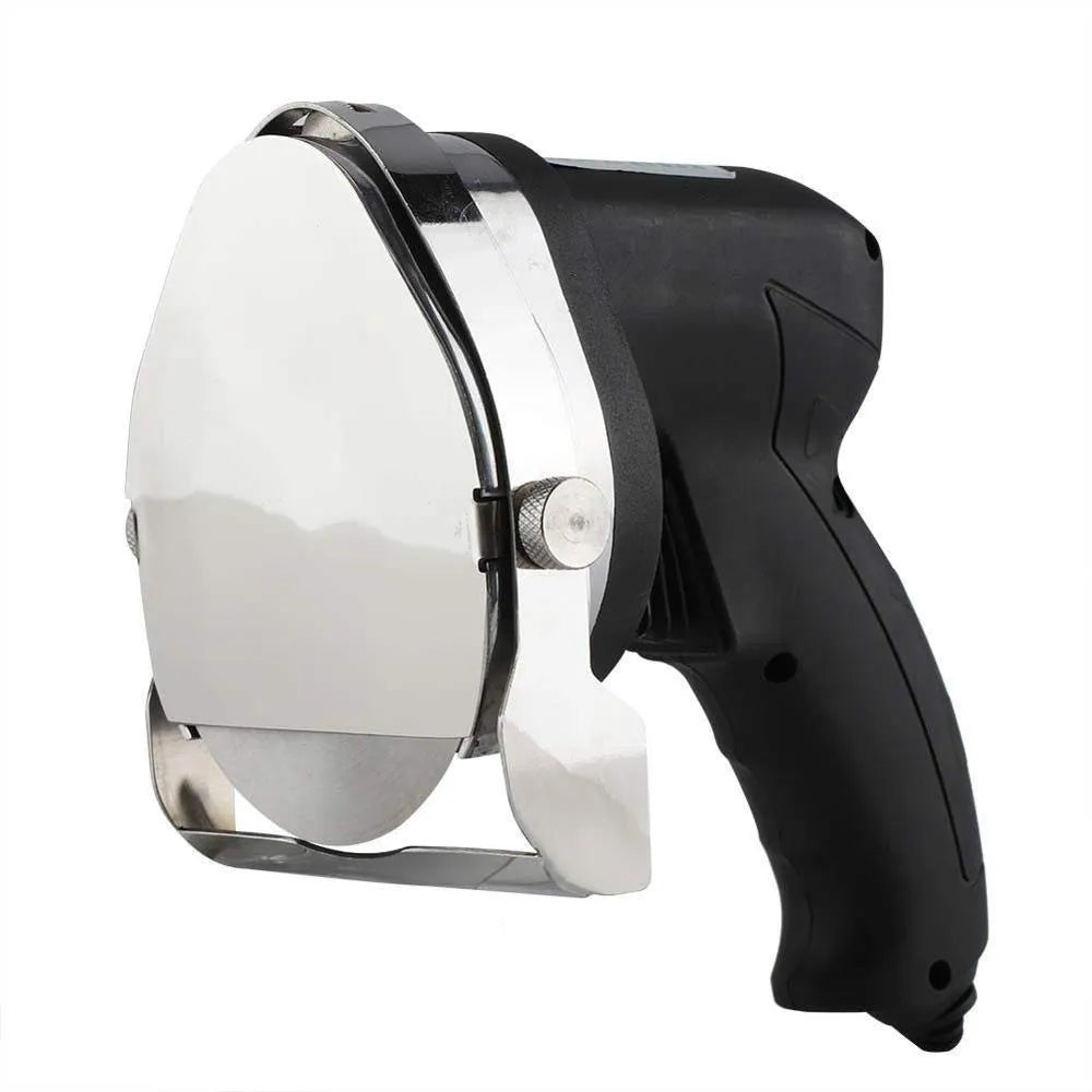 Black KS-100E electric meat cleaver with EU plug for turkey barbecue preparation