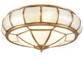 Copper ceiling light American style with tri-colour light source 35cm diameter