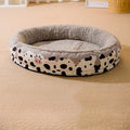 Gray dog bed with thickened velvet nest and double lining, suitable for small medium dogs and cats
