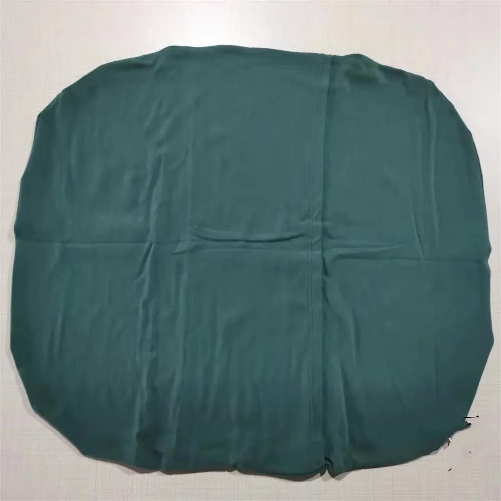 Beige portable cotton baby nest crib cushion measuring 75cm by 45cm for infant sleep.