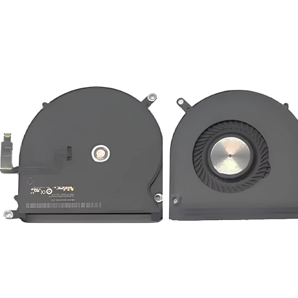 A1398 MacBook Pro internal laptop cooling fan replacement component on a paper box.