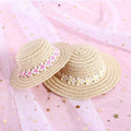 Handmade adjustable bowknot pet hat for dogs and cats in cartoon style with three size options