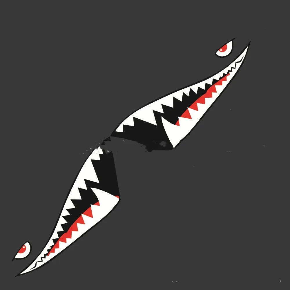 Shark design PVC car body sticker for vehicle personalisation in outdoor suitable material