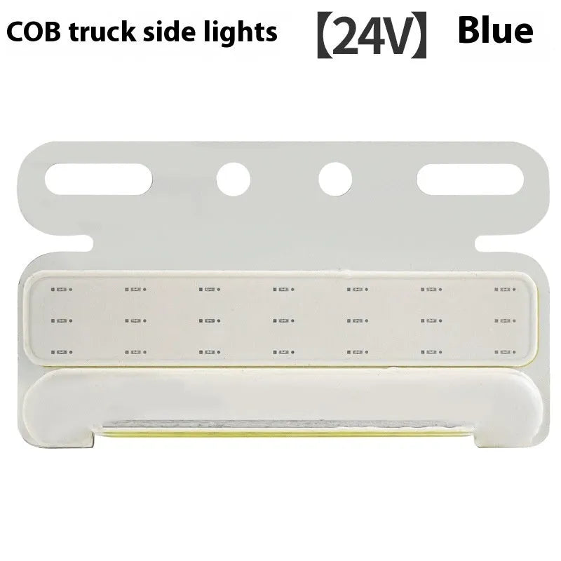 Truck side light with COB LED technology in 12V and 24V versions for ground tyre illumination