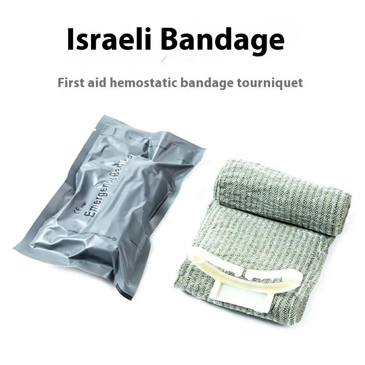 Tactical training gauze bandage rolls in 4-inch and 6-inch sizes for outdoor emergency medical practice