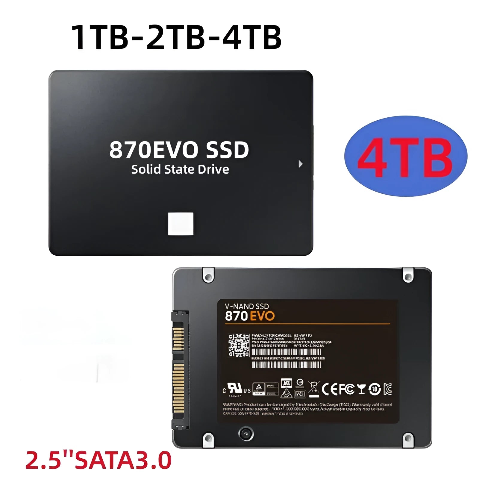 2.5-inch SATA III internal solid state drive for PC storage expansion and upgrade