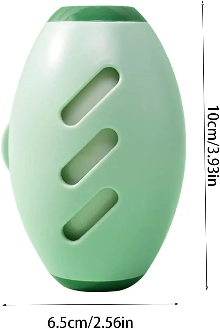 Green and white reusable gel lint roller balls for pet hair removal on fabrics