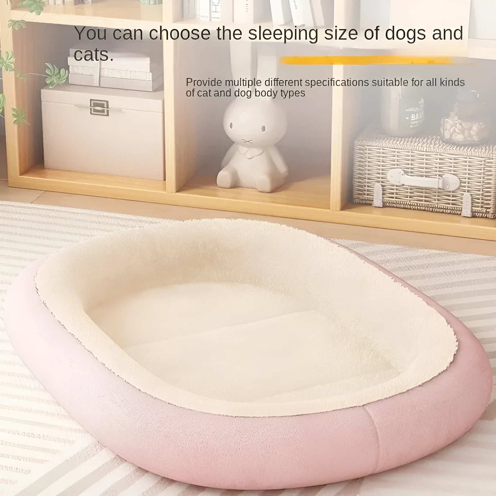 Thickened winter dog kennel for small and medium-sized dogs and cats in grey colour