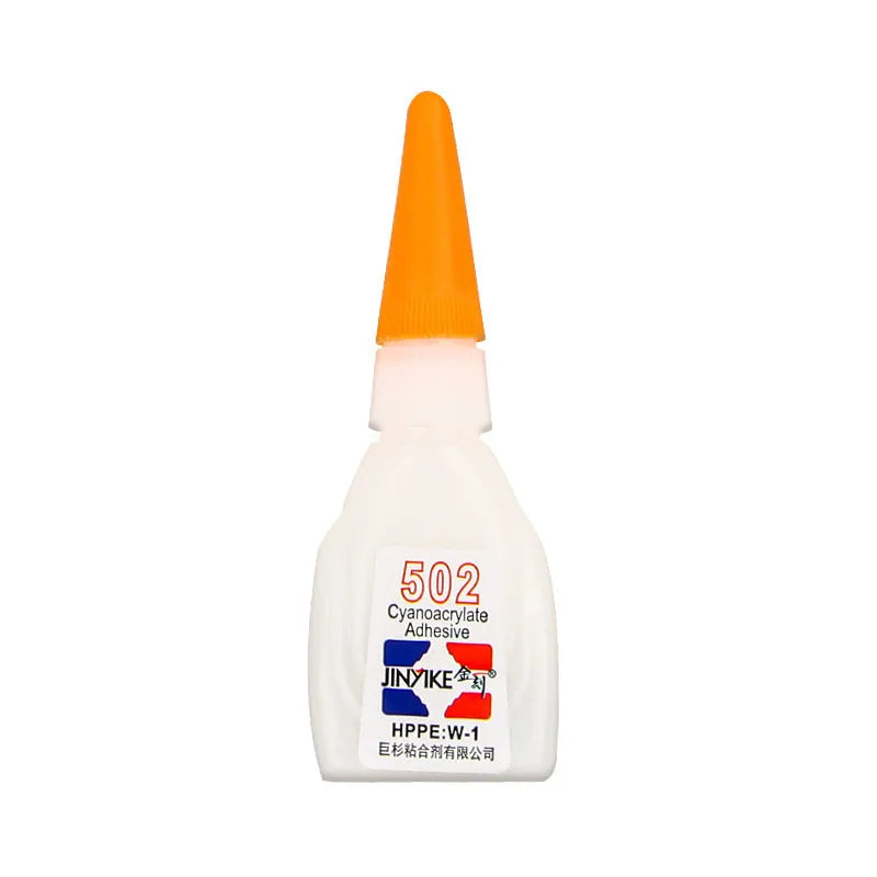 Tube of instant strong adhesive glue for shoe repairs in 3g or 8g size.