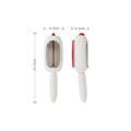 Portable lint roller in four colours blue green white yellow for removing pet hair from clothes