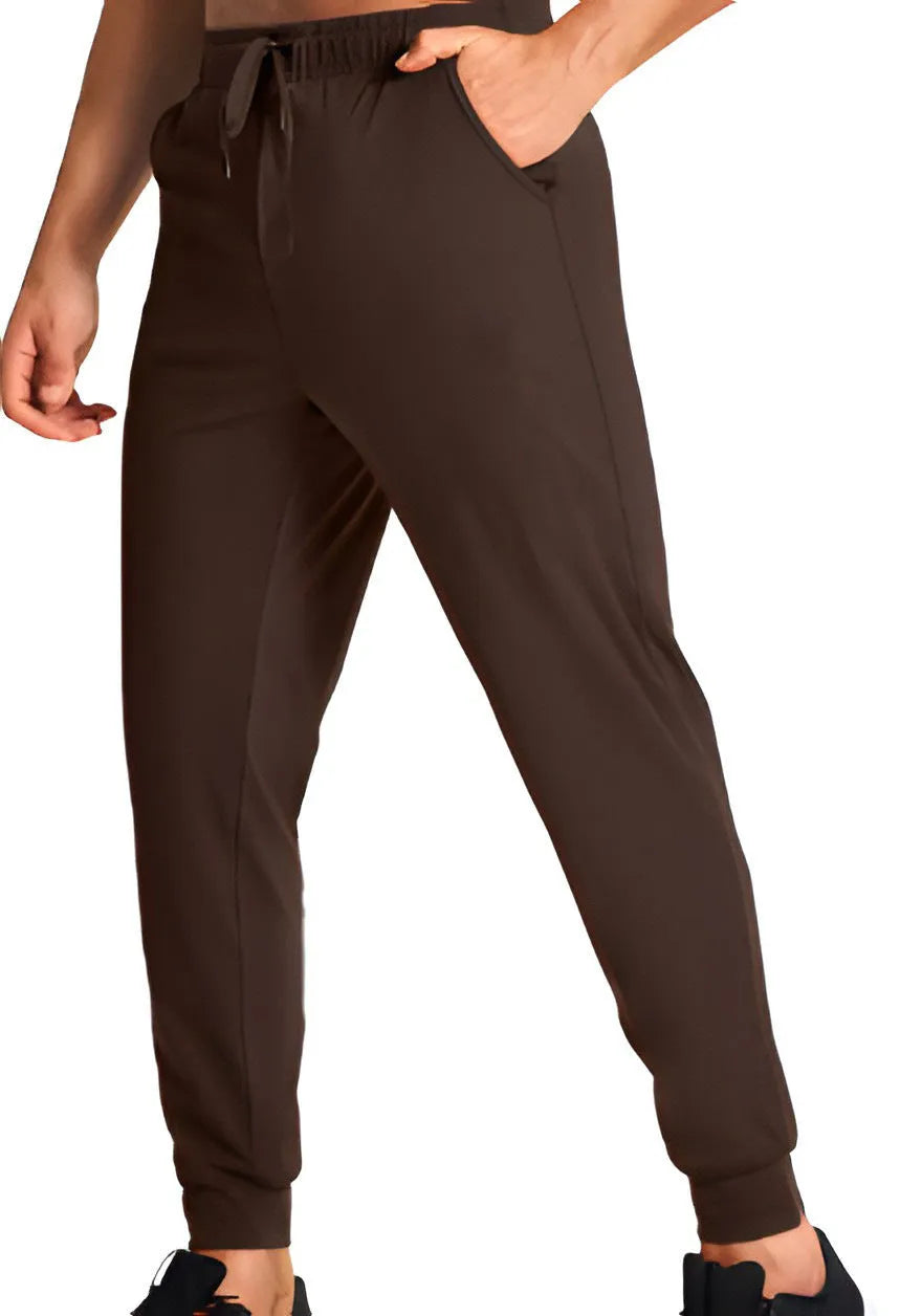 Men's loose casual trousers in solid colour with straight-leg fit, available in multiple size options