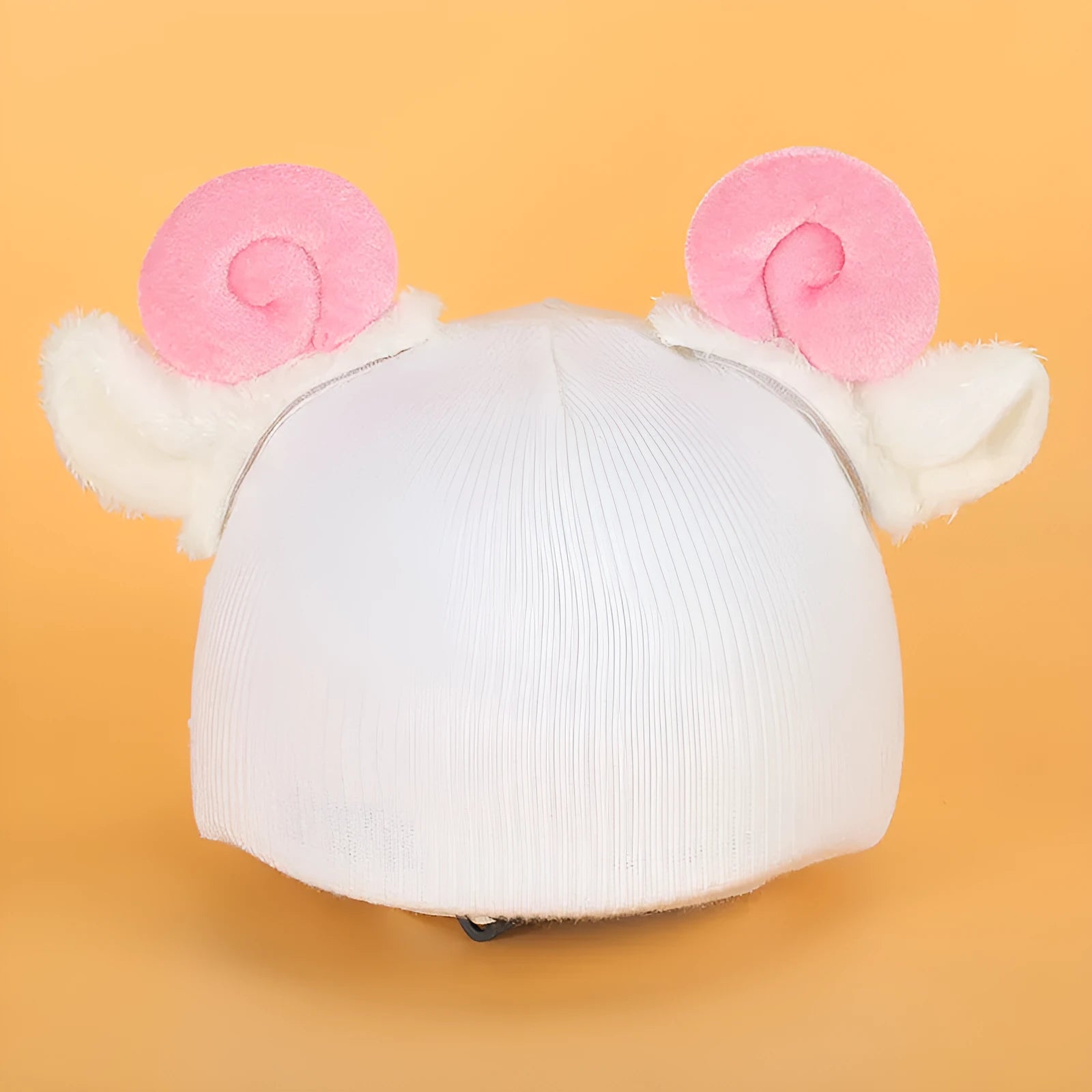 Plush fabric cat helmet hat cover in various cartoon styles for pet dress-up