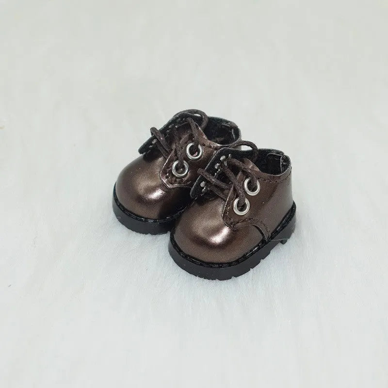 17cm fashion doll replacement shoes in multiple styles including black boots and pink heels