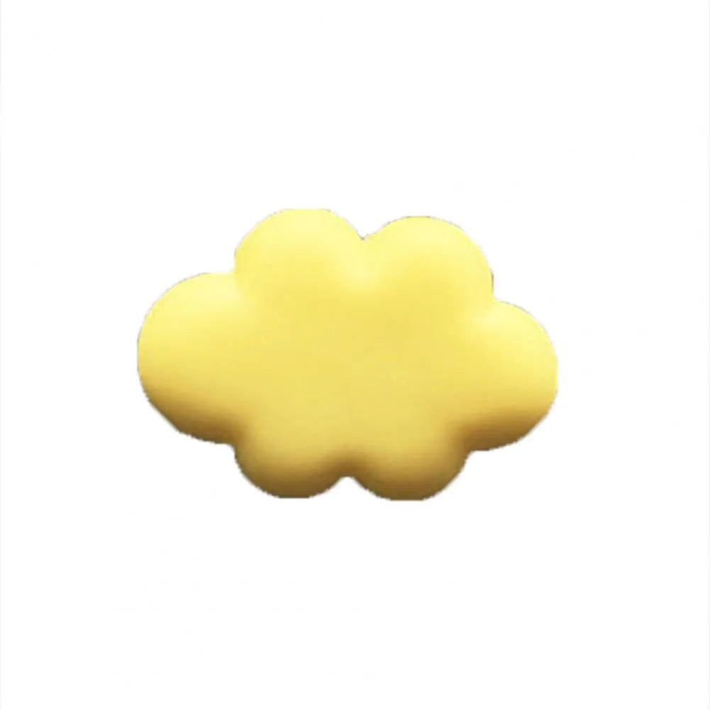 Resin car air vent fragrance clip in cartoon design, 17mm by 27mm, shown in one of six colours.