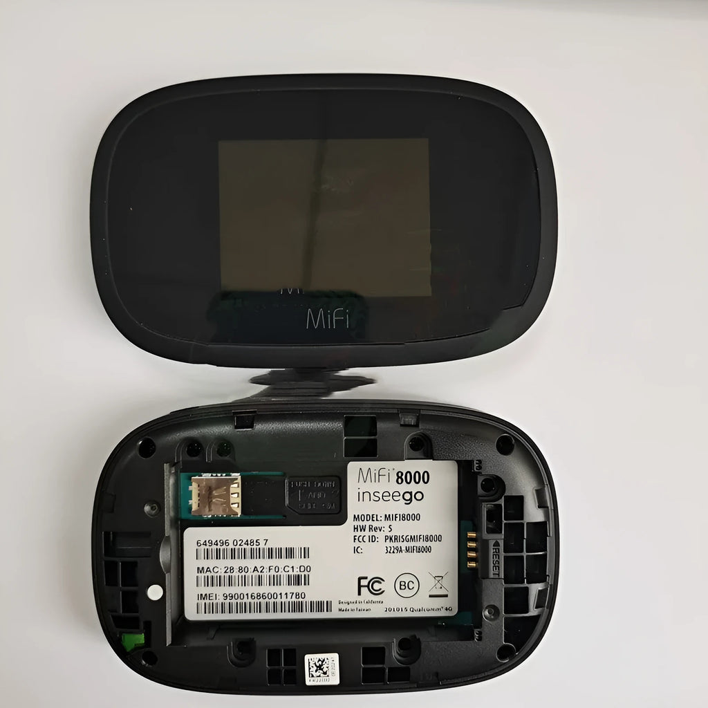 Black portable 4G LTE wireless router with dual-core processor for mobile internet access