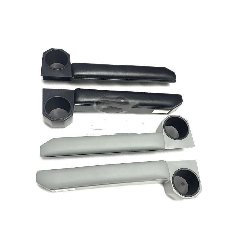 Grey car armrest door ring frame handrail with magnetic suction, 288mm, set of 2 pieces for vehicle door support