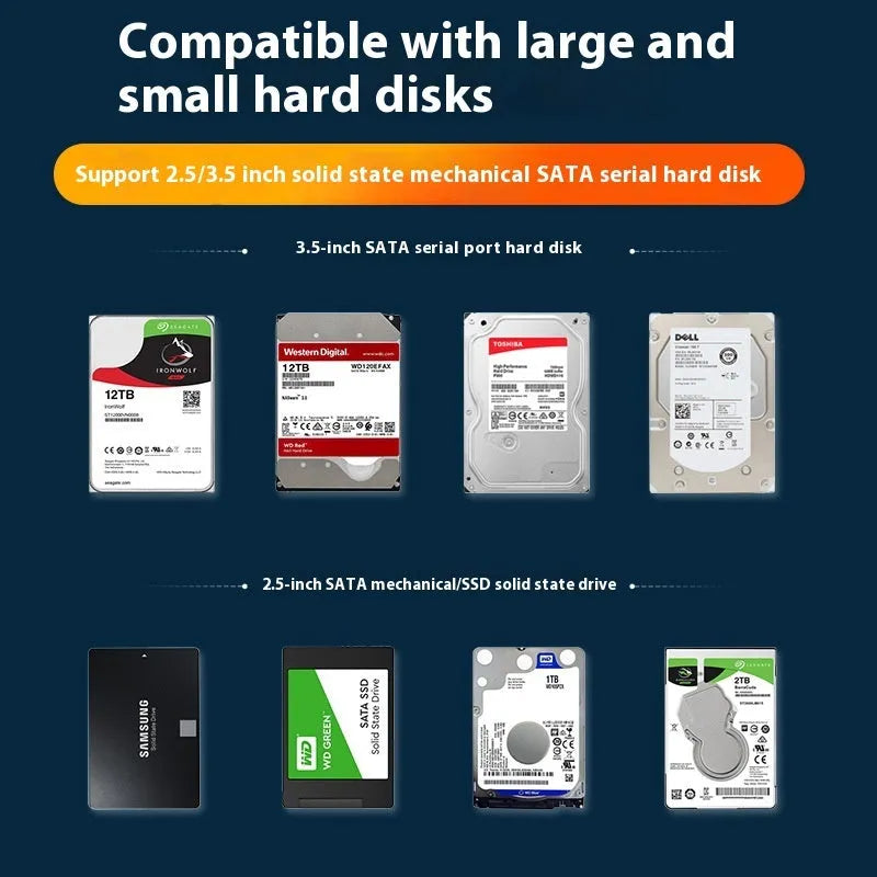 3.5 inch USB SATA hard disk enclosure with slide cover design in multiple colour options