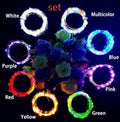 Wine bottle LED string lights with copper wire and bottle stopper for decorative illumination