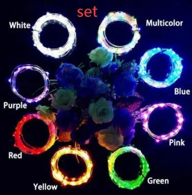 Wine bottle LED string lights with copper wire and bottle stopper for decorative illumination