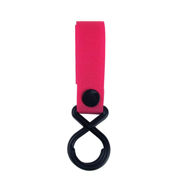 A nylon luggage Velcro hook in one of 18 available colours, shown in independent OPP packaging.