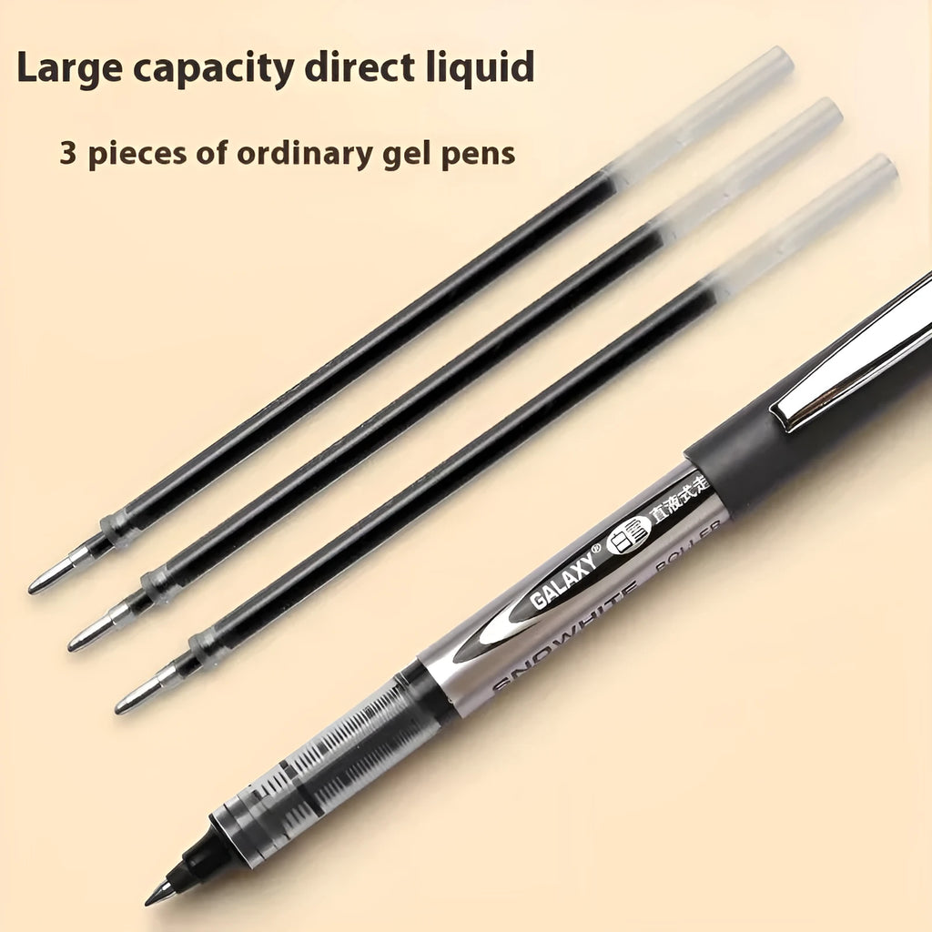 Box of twelve 0.5mm water-based quick-drying signature pens in assorted ink colours.
