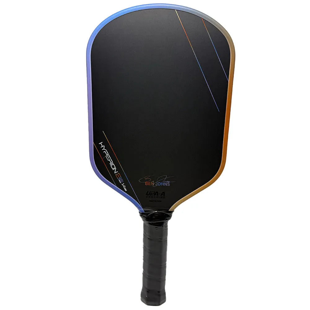 Aurora Multicolor Hyperion 3s pickleball racket with carbon fibre construction and matte finish