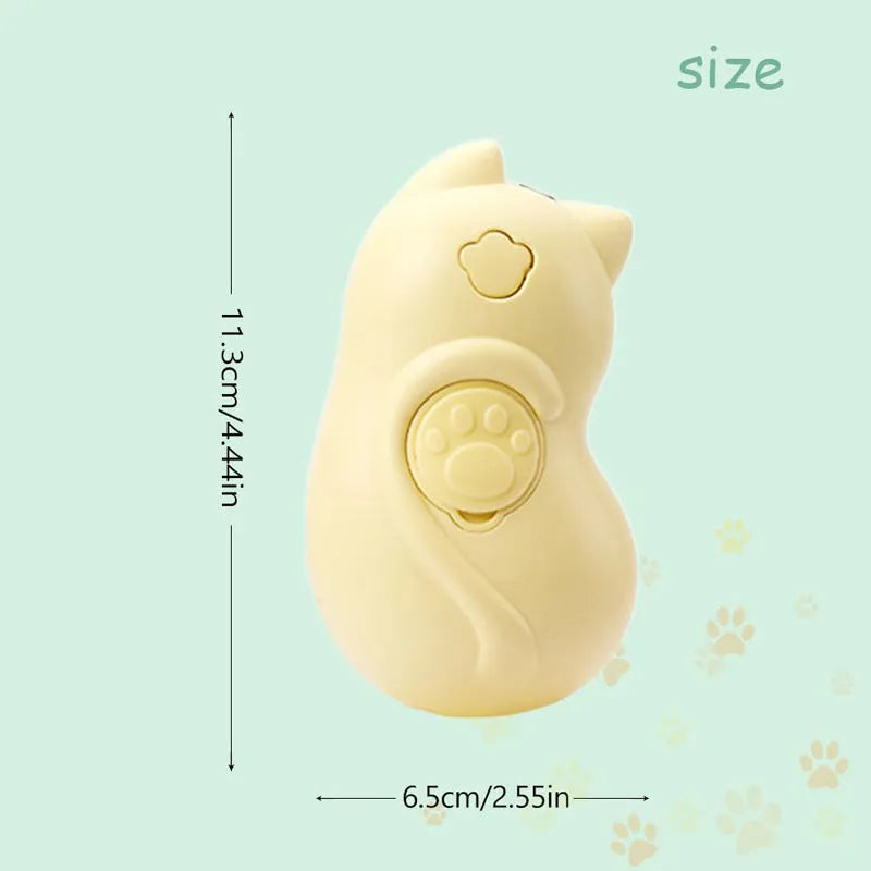 3-in-1 steam pet grooming brush with medium-sized handle for cats and dogs