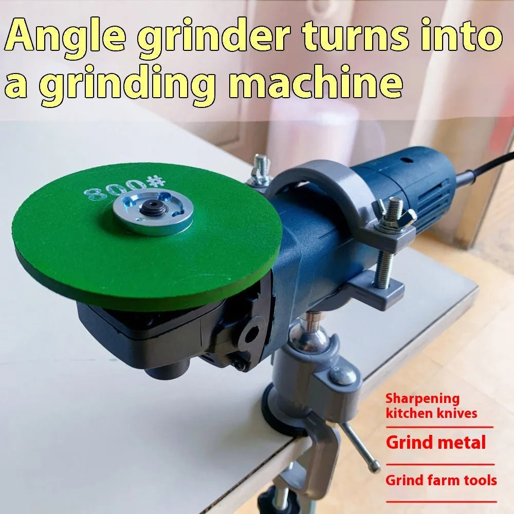 Tungsten steel bench vise with 360-degree rotation and bracket clamp for workshop use