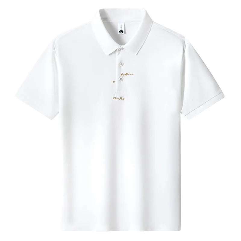 Men's loose cotton t-shirt with letter print in white, black, green, pink, khaki, and sky blue colours