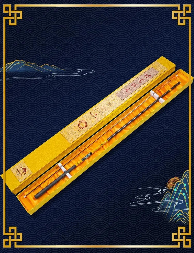 5H19 hardened carbon fishing rod in 3.6m to 7.2m lengths, single-piece blank, 19 or 28 tune options