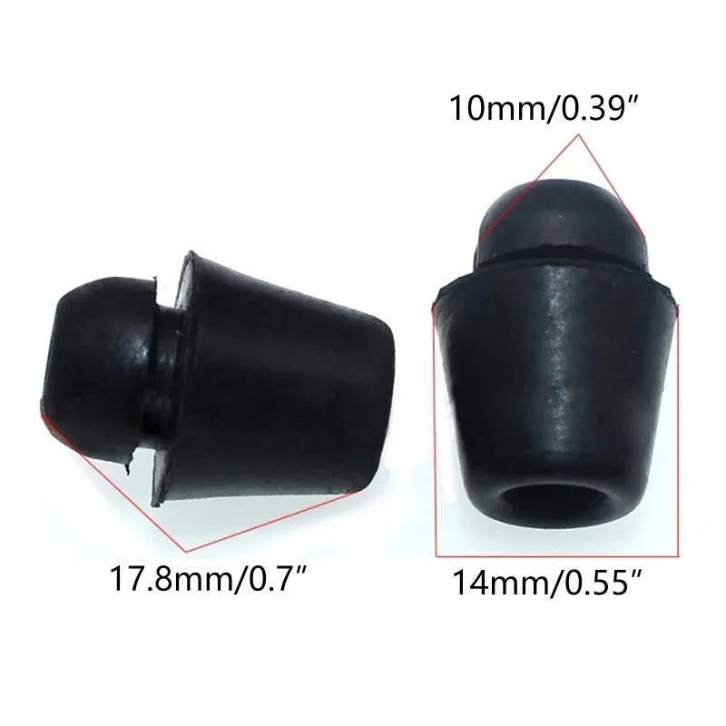 10 rubber automobile buckle shock absorbers for vehicle vibration damping in X16 colour
