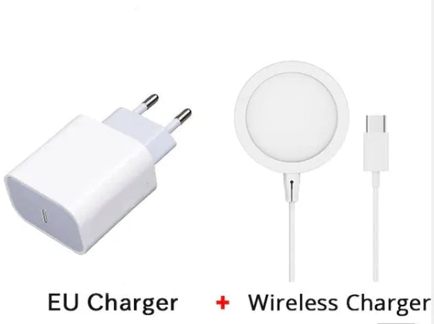 Magsafe magnetic wireless charger for iPhone 12 and iPhone 13 in metal construction