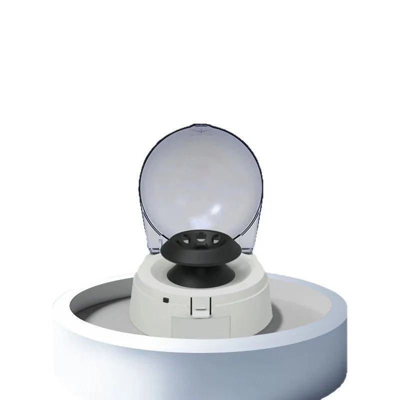 Mini laboratory centrifuge with 7000 RPM speed in compact 157x170x120mm dimensions