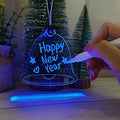 Heart-shaped battery-powered Christmas tree pendant night light 10x10mm in modern simplicity style