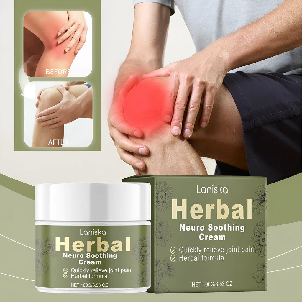 100g glass jar of external use body cream with arnica, pepper, and mugwort root extracts