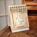Coffee themed mini desk calendar 2025 with ten different daily designs including Coffee Time and Life Is Not Easy