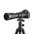 420-800mm manual zoom lens adapter with 67mm filter thread for full-frame cameras
