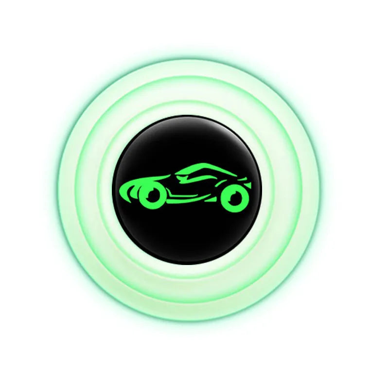 Silicone car door shock pads in black and luminous styles showing 20mm size and adhesive backing
