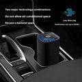 Mini USB air purifier in white or black for cars and small rooms under 10 square metres.