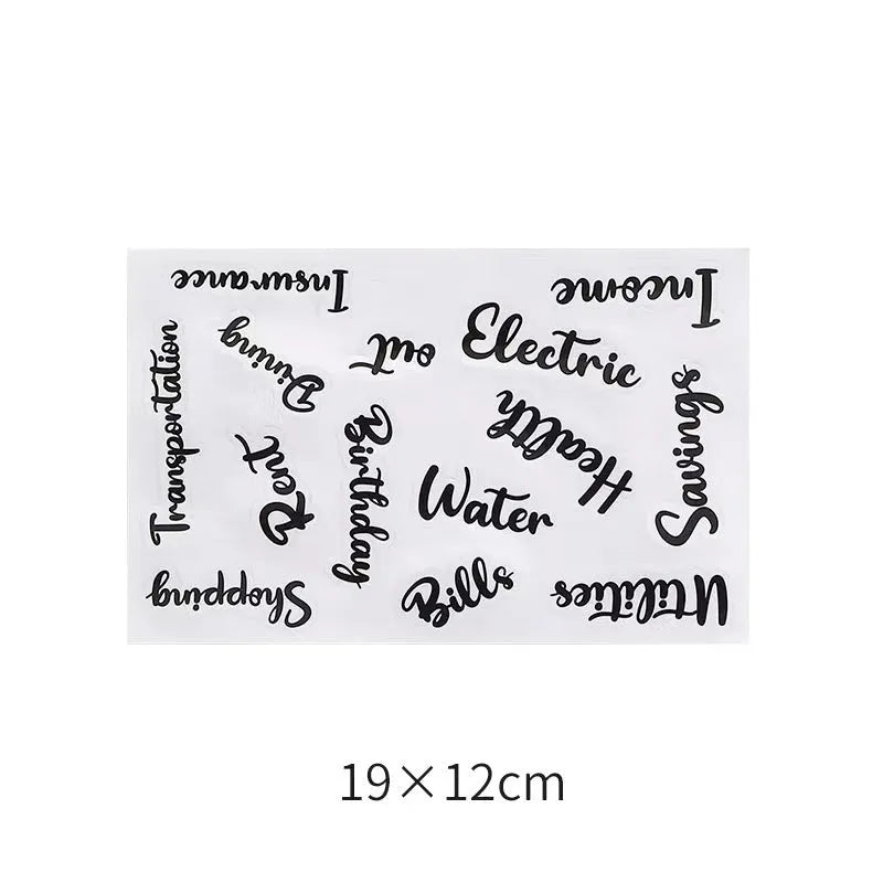 Handwritten labels and adhesive stickers with grid patterns on paper material