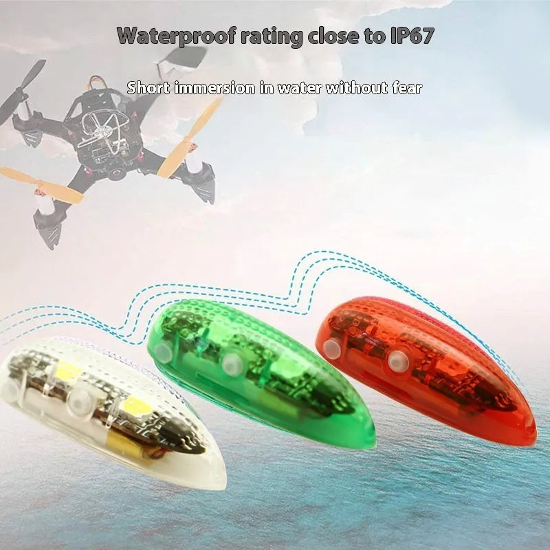 V3 wireless charging waterproof navigation light for model ships and aircraft with LED illumination