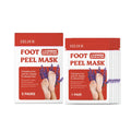 Lavender exfoliating foot mask 5 pairs with salicylic acid and urea for foot care