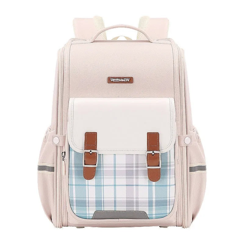 Lightweight student school backpack in Oxford cloth with large capacity for Grade 5-6 students
