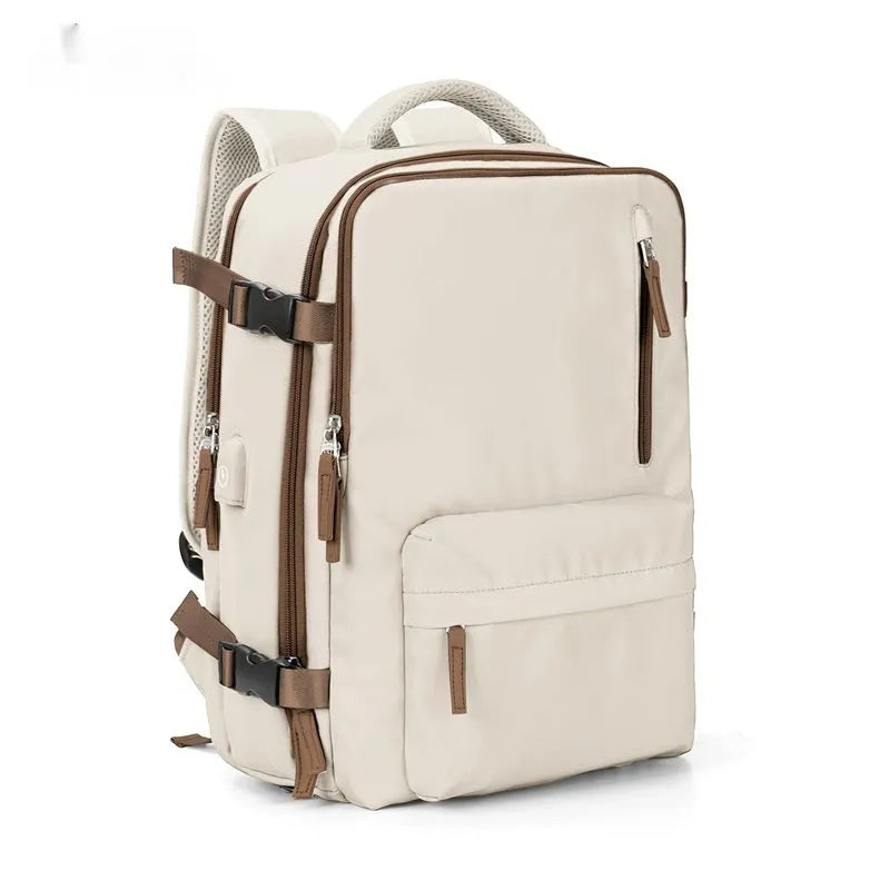 Large waterproof mummy-style backpack in nylon, shown in a selection of colours including black, mint green, and pink.